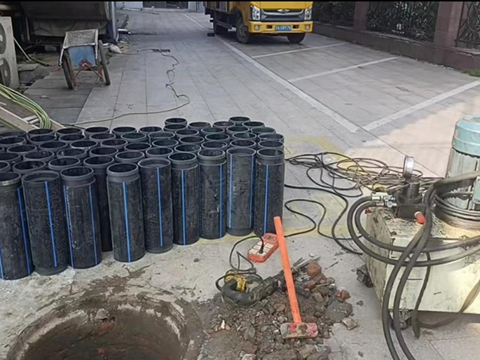 瓜州PE置换管厂家 DN315置换管 非开挖管短管置换